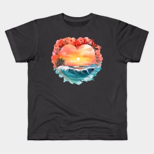 Beach Sunset Kids T-Shirt